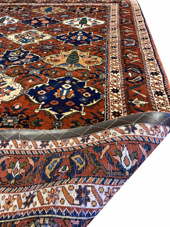 Vintage Persian Bakhtiari 4' 5" x 7' 7" Handmade Wool Area Rug - Shabahang Royal Carpet