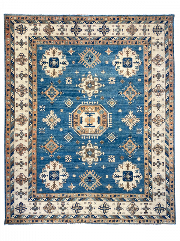 Kazak 8' 2" x 9' 10" Handmade Area Rug - Shabahang Royal Carpet