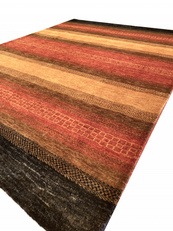 Gabbeh 5' x 6' 8" Wool Handmade Area Rug - Shabahang Royal Carpet