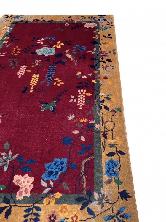 Antique Chinese Nichols Rug 4' 1" x 6' 10" - Shabahang Royal Carpet