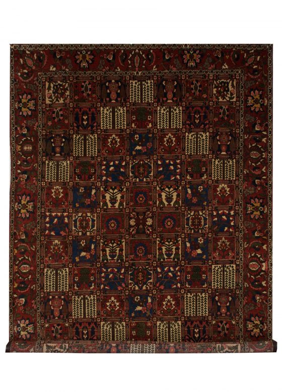 Vintage Persian Bakhtiari 8' 2" x 11' 3" Handmade Wool Area Rug - Shabahang Royal Carpet
