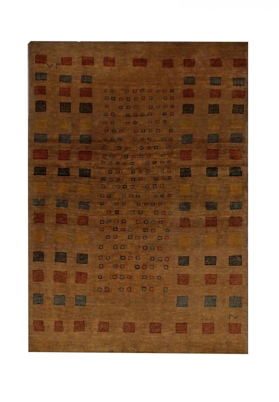 Persian Gabbeh 3' 4" x 4' 9" Wool Handmade Area Rug - Shabahang Royal Carpet