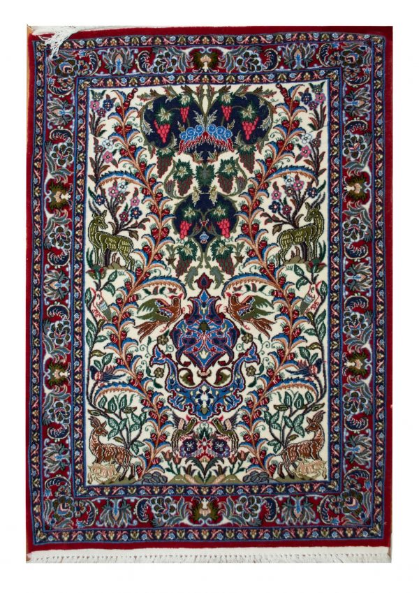 Persian Esfahan 2' 4" x 3' 3" Handmade Area Rug - Shabahang Royal Carpet