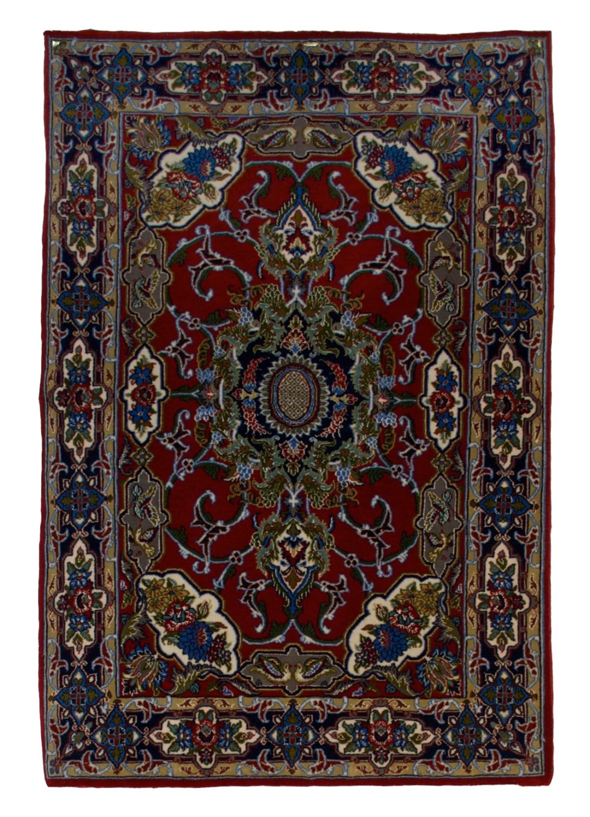 Persian Esfahan 2' 4" x 3' 6" Handmade Area Rug - Shabahang Royal Carpet