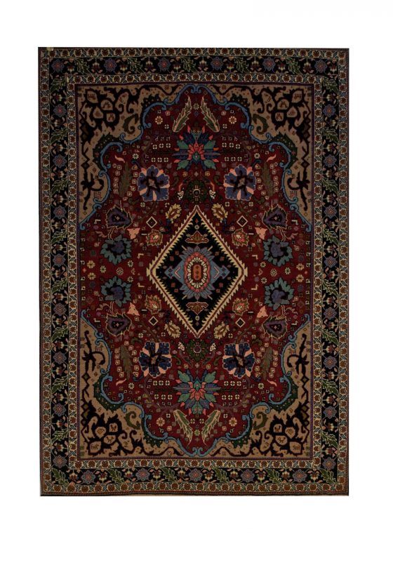 Persian Ghashghaei 3' 4" x 4' 7" Handmade Area Rug - Shabahang Royal Carpet