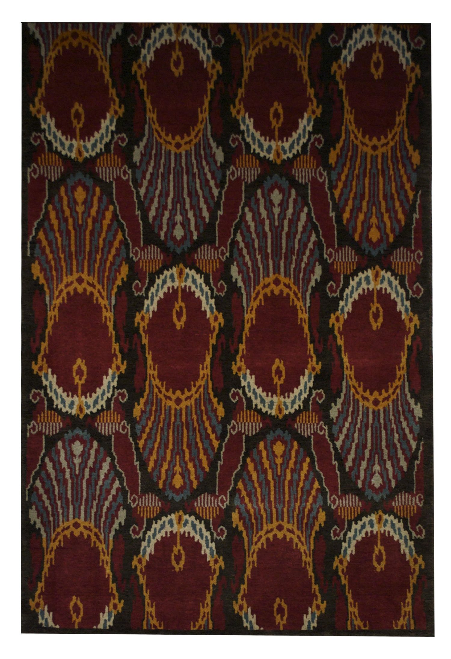 Ikat 4' 2" x 6' 4" Handmade Area Rug - Shabahang Royal Carpet