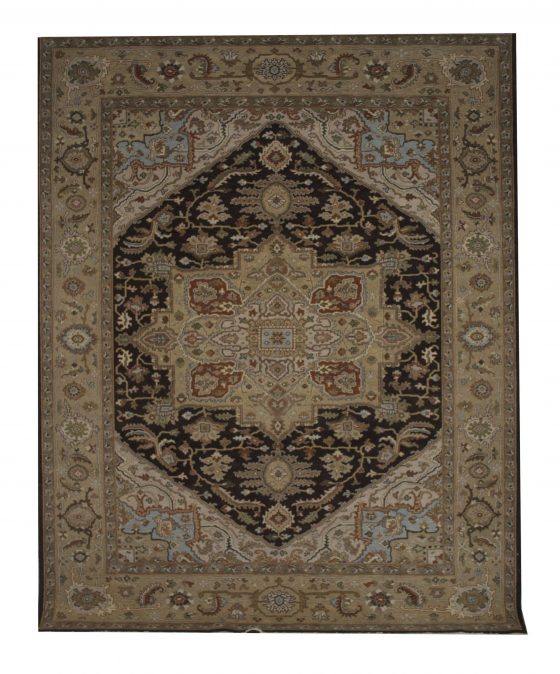 Heriz 7' 10" x 9' 10" Wool Handmade Area Rug - Shabahang Royal Carpet