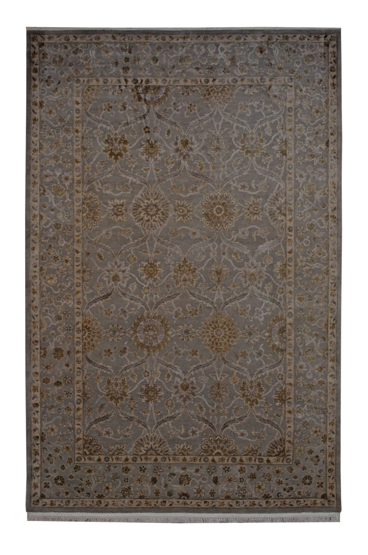 Tabriz 6' x 9' 3" Wool and Silk Handmade Area Rug - Shabahang Royal Carpet
