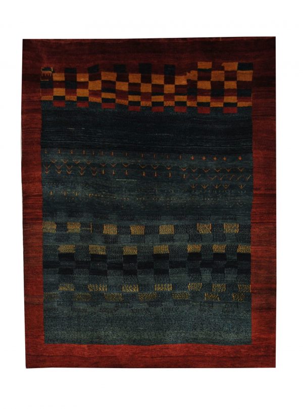 Persian Gabbeh 4' 9" x 6' 2" Wool Handmade Area Rug - Shabahang Royal Carpet