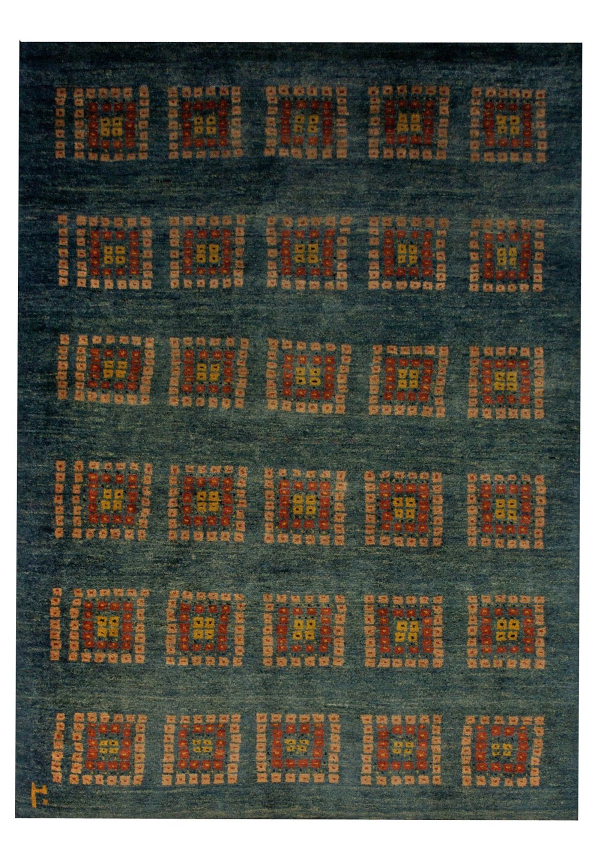 Persian Gabbeh 3' 3" x 5' Green Wool Handmade Area Rug - Shabahang Royal Carpet