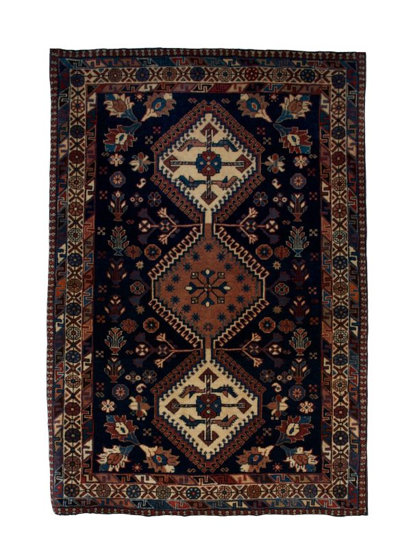 Persian Yallameh 2' 8" x 3' 11" Navy Blue Wool Handmade Area Rug - Shabahang Royal Carpet