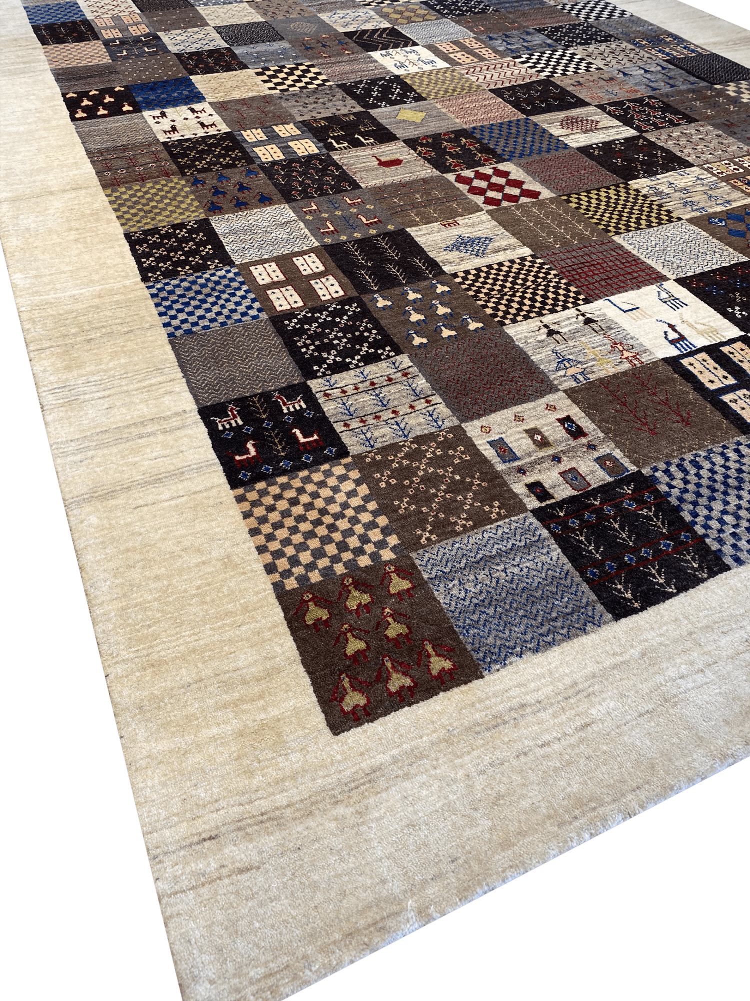 Persian Gabbeh 8' 3" x 12' 1" Wool Handmade Area Rug - Shabahang Royal Carpet