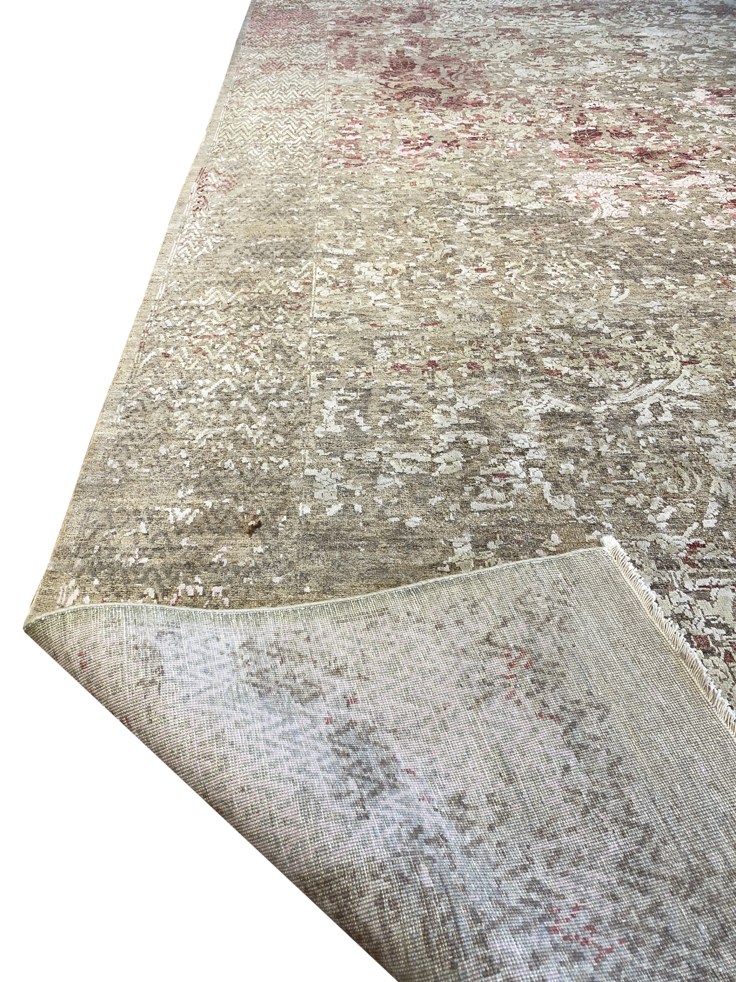Erased Heritage 8' 10" x 12' Handmade Area Rug - Shabahang Royal Carpet