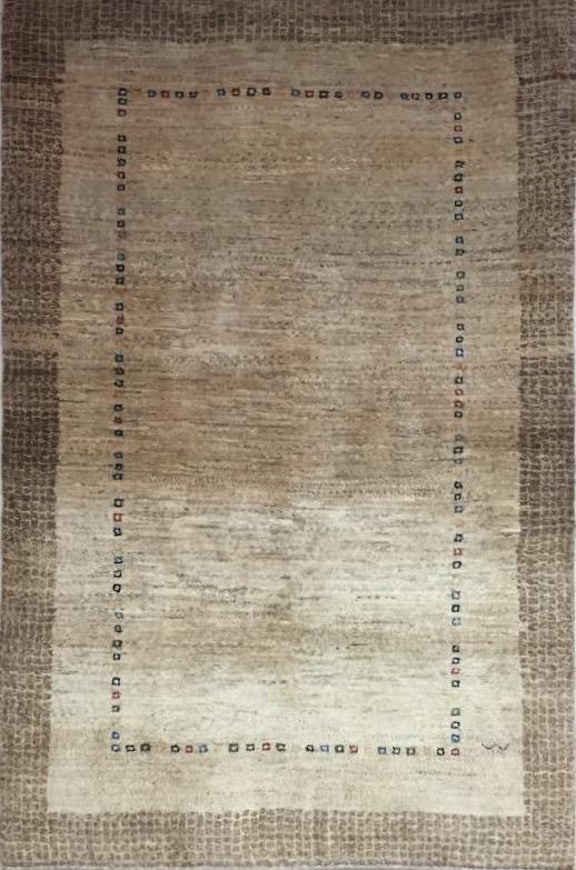 Persian Gabbeh 3' 3" x 4' 11" Wool Handmade Area Rug - Shabahang Royal Carpet