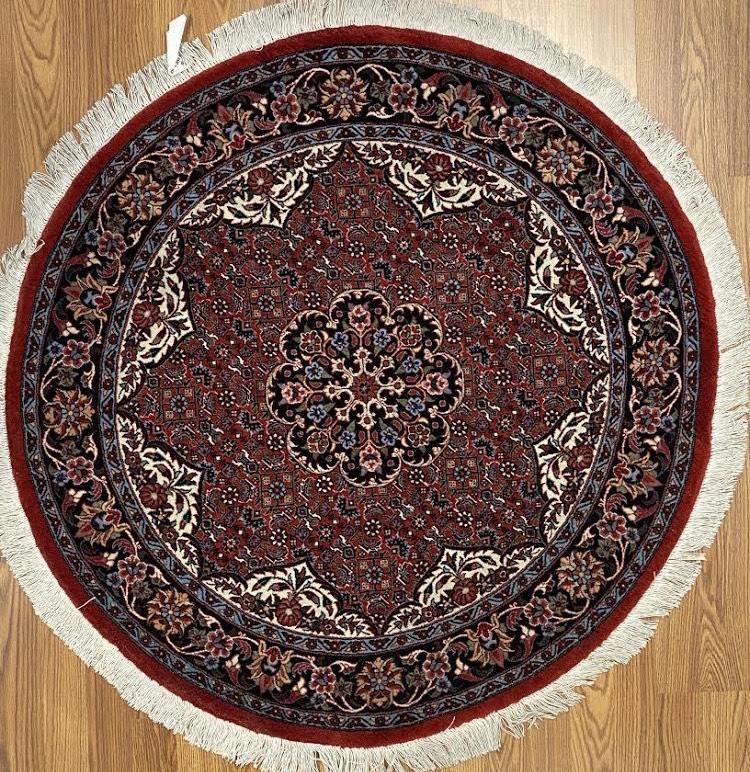 Persian Bijar 3' 7" x 3' 7" Handmade Area Rug - Shabahang Royal Carpet