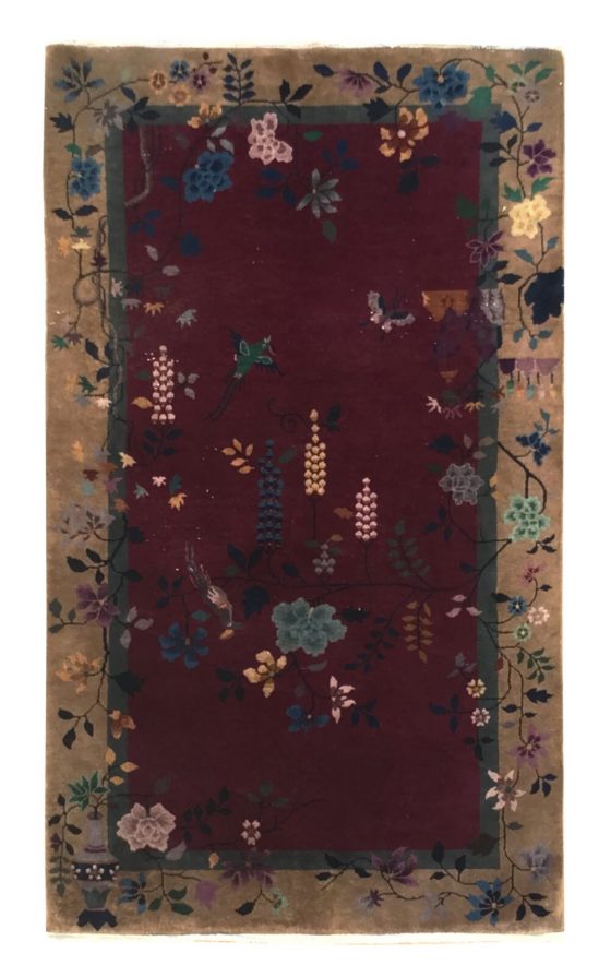 Antique Chinese Nichols Rug 4' 1" x 6' 10" - Shabahang Royal Carpet