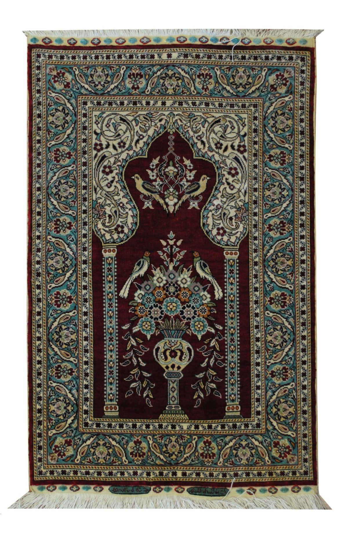 Hereke 1' 9" x 2' 8" Handmade Area Rug - Shabahang Royal Carpet