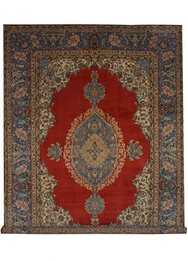 Vintage Persian Qum 8' 5" x 11' 5" Handmade Area Rug - Shabahang Royal Carpet