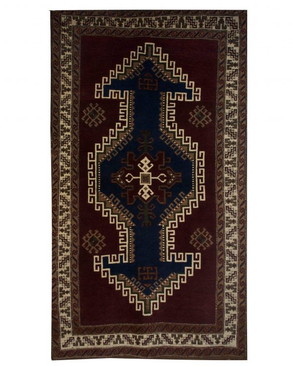 Vintage Turkish 5' 2" x 9' 3" Handmade Wool Area Rug - Shabahang Royal Carpet